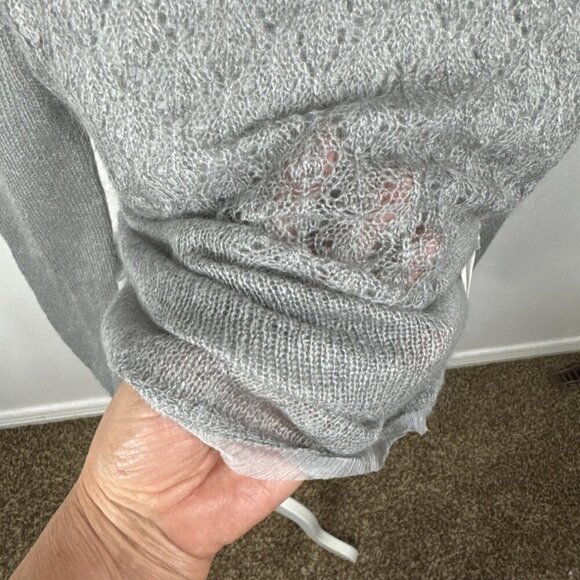 Maddie JS Lined Mohair Blend Sweater Gray NWT - Picture 5 of 16
